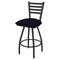 Holland Bar Stool Co 25" Swivel Counter Stool, Pewter Finish, Canter Twilight Seat X410 - alternate 1